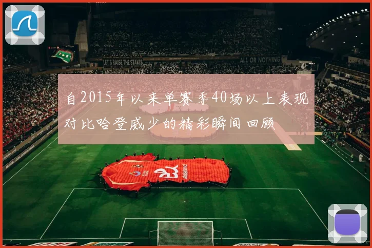 自2015年以来单赛季40场以上表现对比哈登威少的精彩瞬间回顾